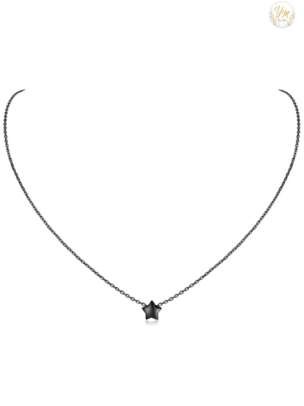 Sterling Silver Pendant Necklace, Hypoallergenic Dainty Star Moon Cross Charm